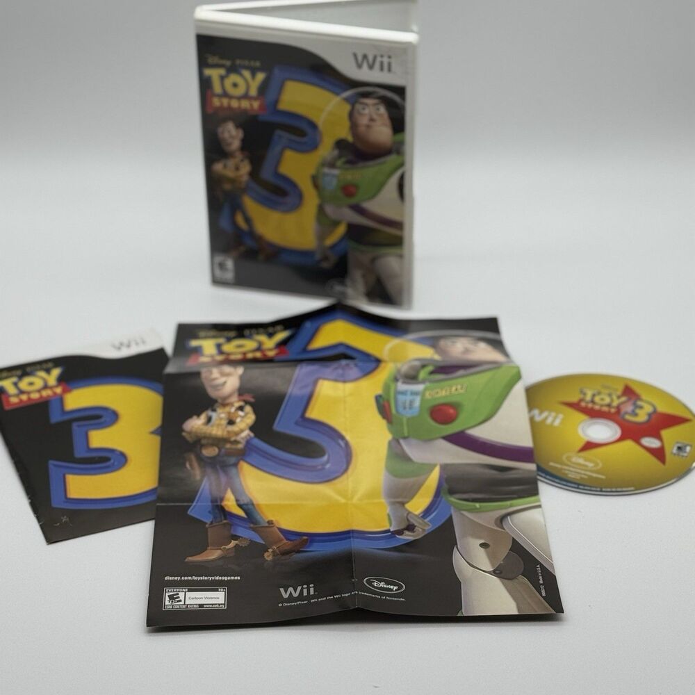 Disney Pixar Toy Story 3 Nintendo Wii Video Game Complete with Manual, Poster